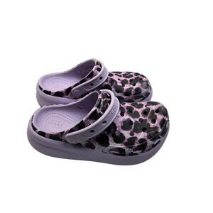 Crocs Classic Clogs Slip-On Shoes Kids Size J-3 Purple